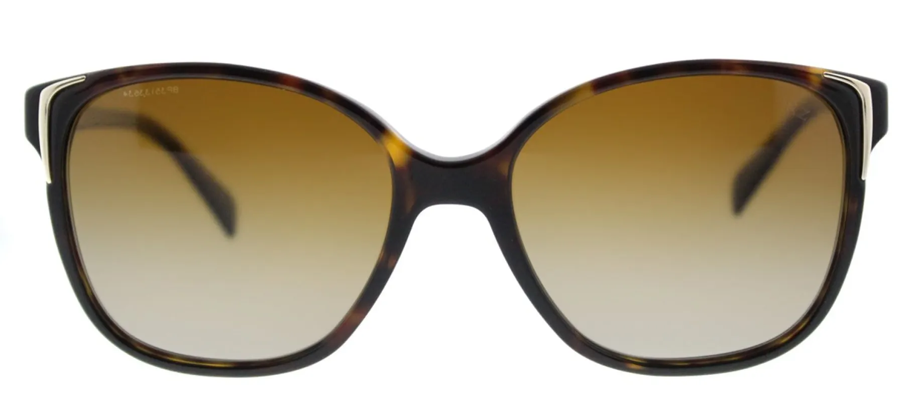 Prada PR 01OS 2AU6E1 Square Plastic Tortoise/ Havana Sunglasses with Brown Gradient Polarized Lens sold by Gaffos