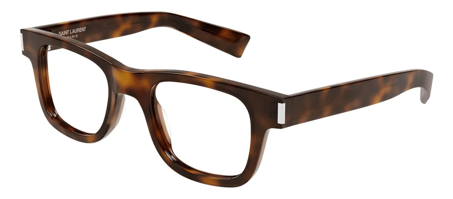 Saint Laurent SL 564 OPT 006 Square Plastic Havana Eyeglasses with Clear Lens sold by Gaffos