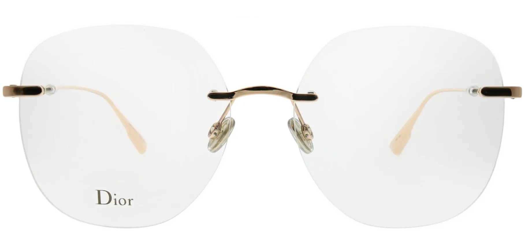 Dior CD StellaireO6 DDB Rimless Metal Gold Eyeglasses with Demo Lens sold by Gaffos