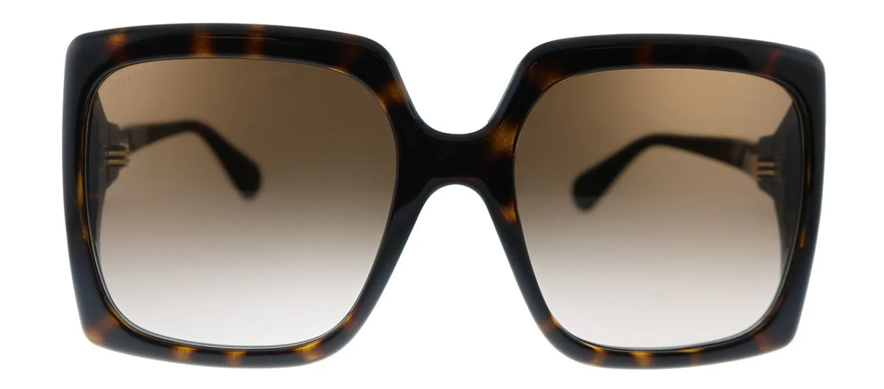 Gucci GG 0876S 002 Oversized Acetate Havana Sunglasses with Brown Gradient Lens sold by Gaffos