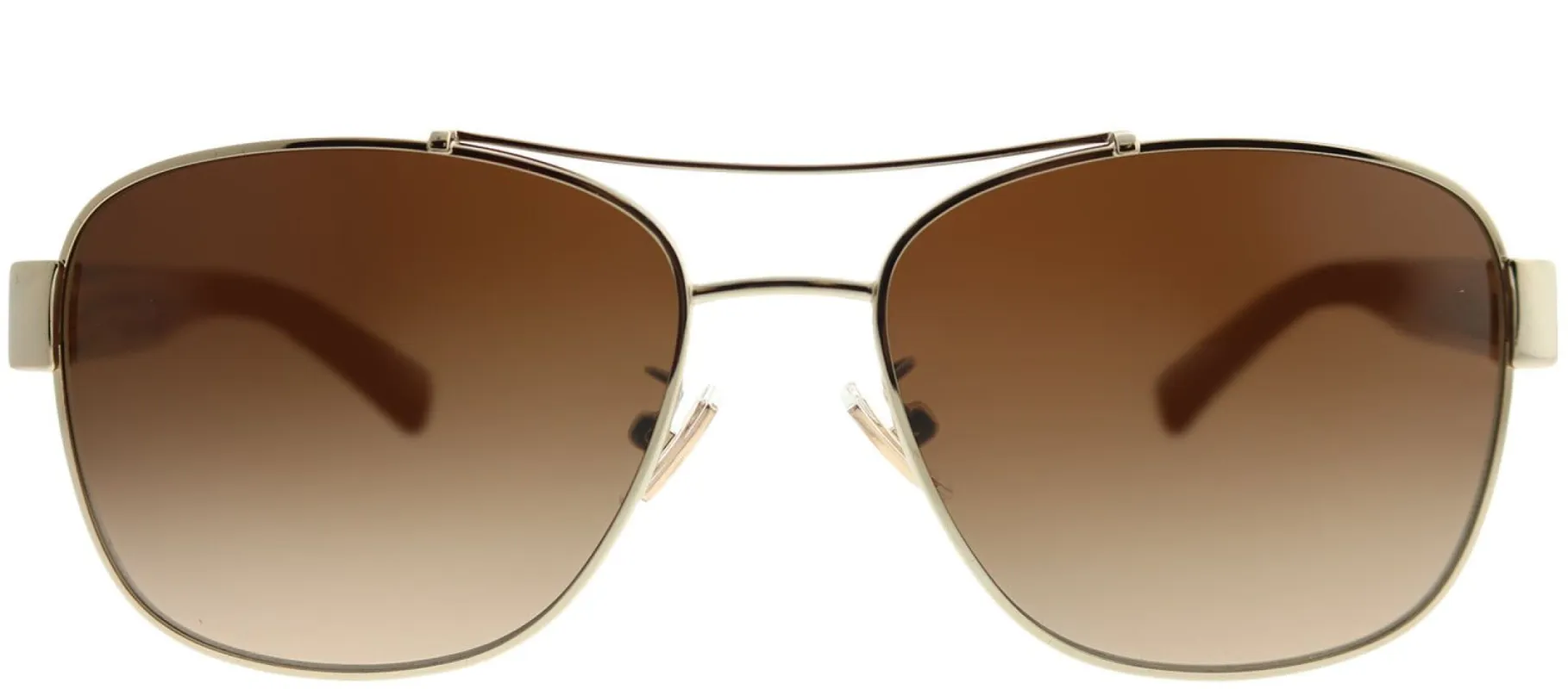Coach L151 HC 7064 926513 Aviator Metal Gold Sunglasses with Brown Gradient Lens sold by Gaffos