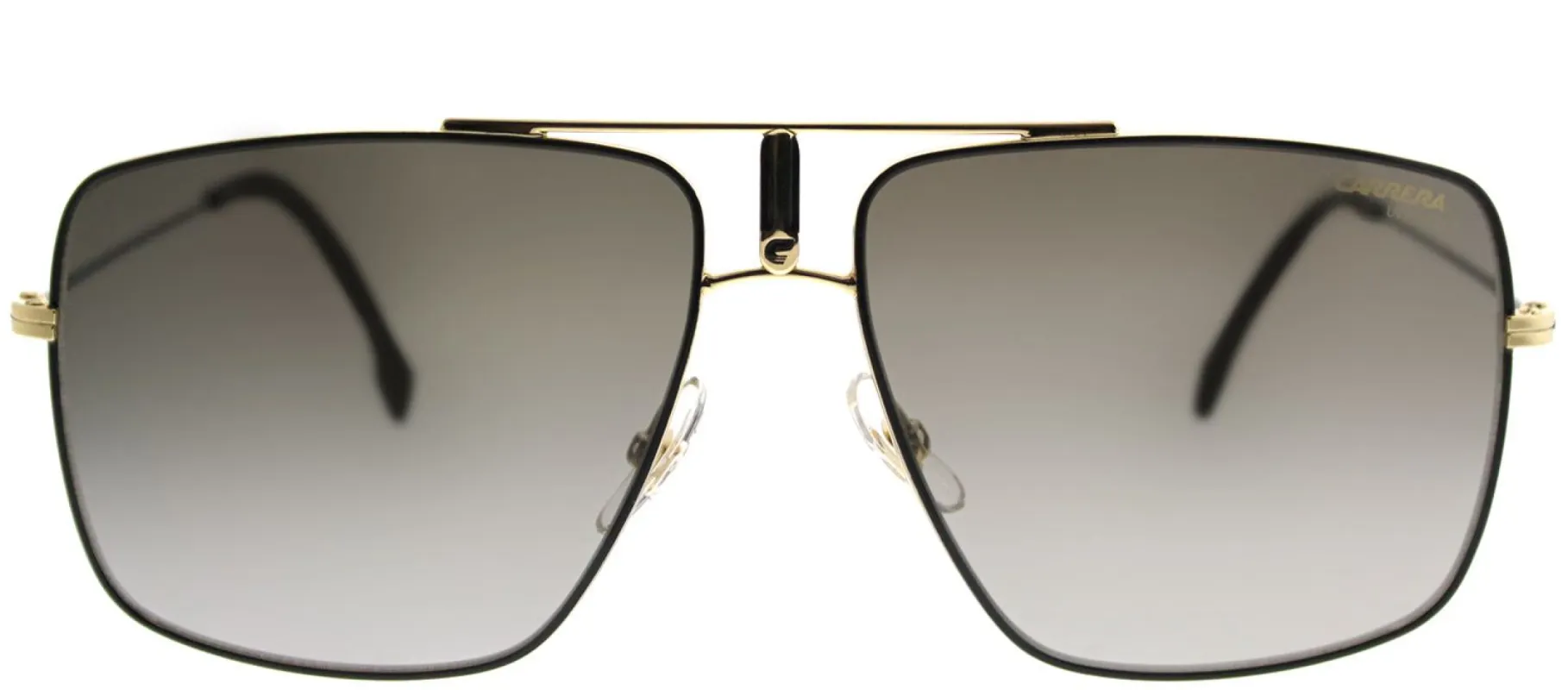 Carrera CA Carrera1006 2M2 Square Metal Black Sunglasses with Brown Gradient Lens sold by Gaffos