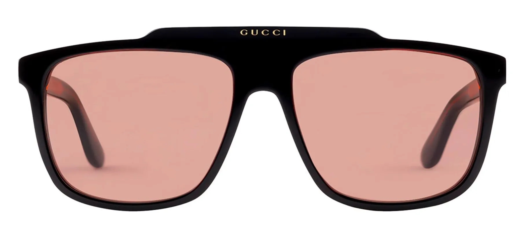 Gucci GG 1039S 003 Flat-Top Plastic Black Sunglasses with Brown Lens sold by Gaffos