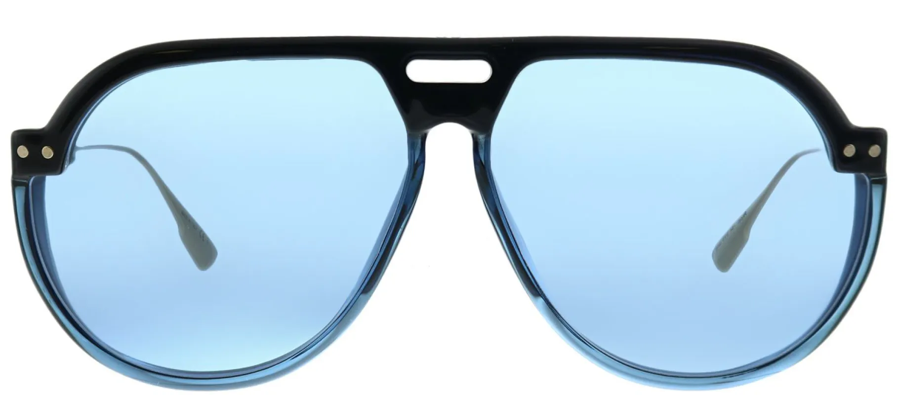 Dior DiorClub3 D51 KU Aviator Plastic Blue Sunglasses with Blue Lens sold by Gaffos