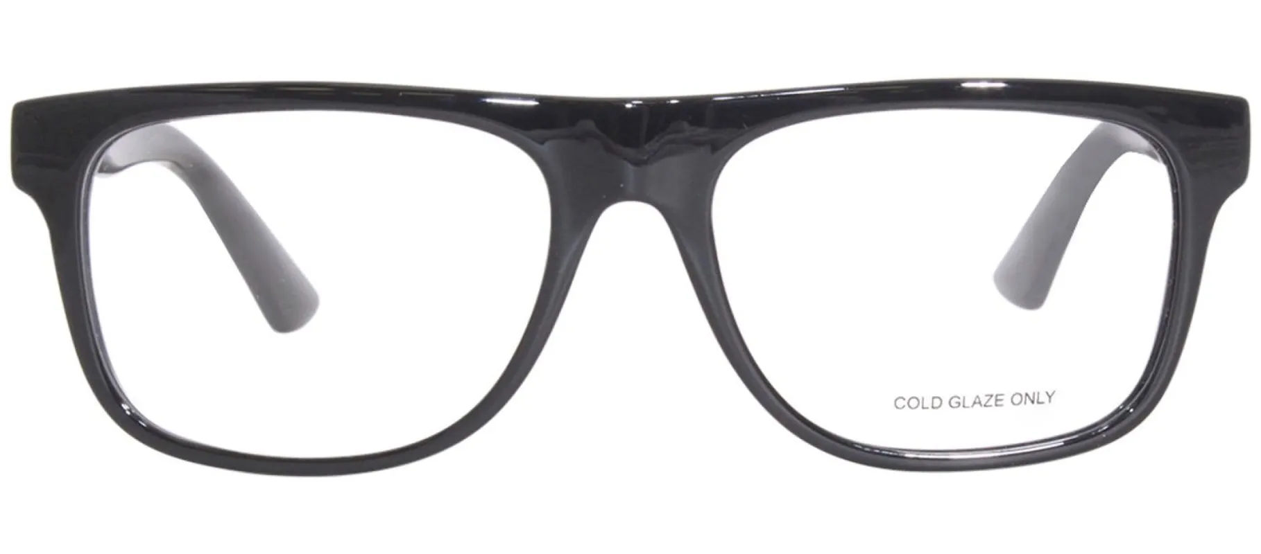 Gucci GG 1117O 001 Rectangle Plastic Black Eyeglasses with Logo Stamped Demo Lenses sold by Gaffos