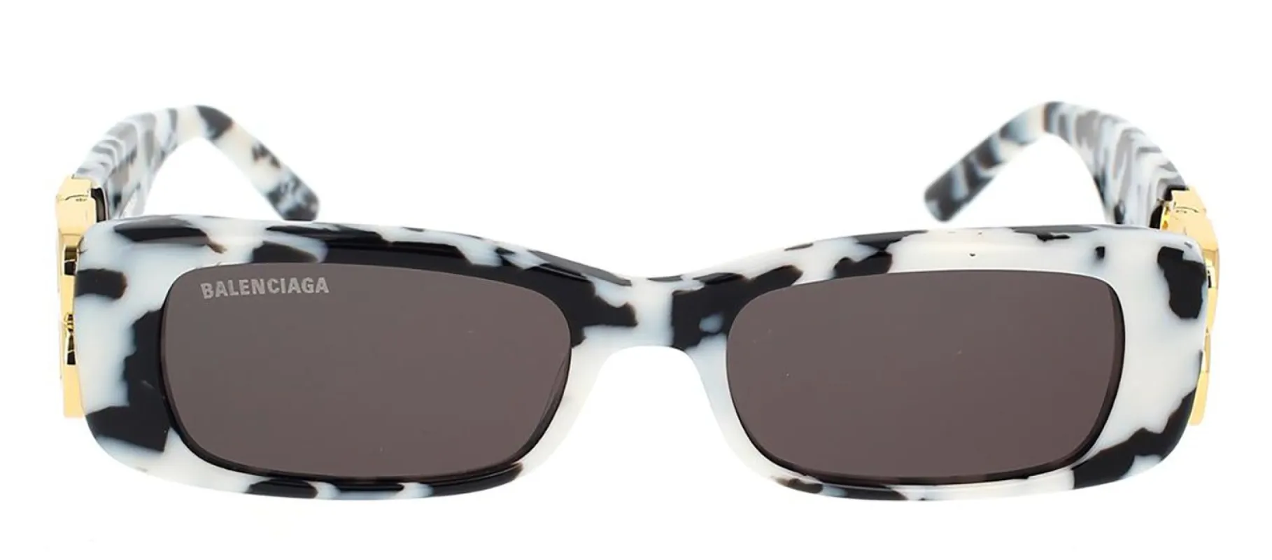 Balenciaga BB 0096S 005 Rectangle Plastic Multicolor Sunglasses with Grey Lens sold by Gaffos