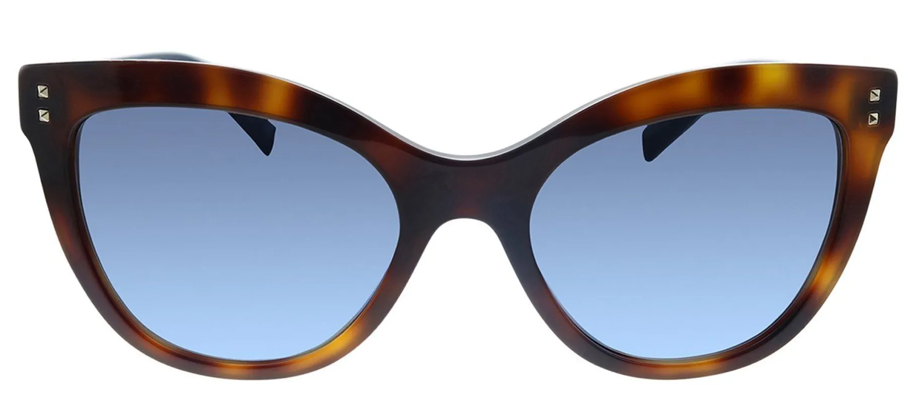 Valentino VA 4049 50118F Cat-Eye Plastic Havana Sunglasses with Blue Gradient Lens sold by Gaffos