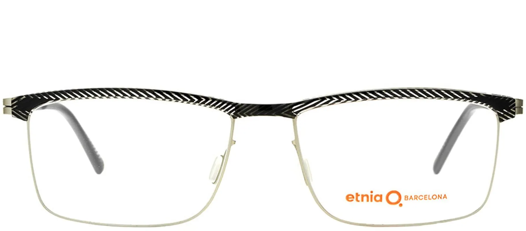Etnia Barcelona ET Silverstone BKSL Rectangle Metal Black Eyeglasses with Demo Lens sold by Gaffos