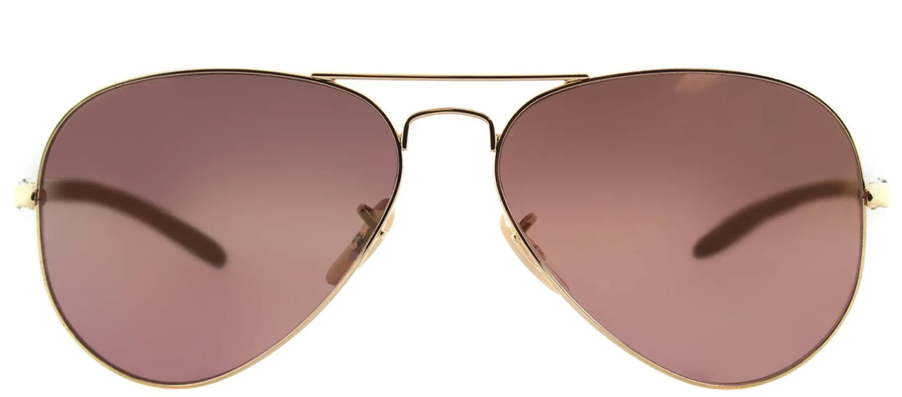 Ray-Ban RB 8317CH 001/6B Aviator Metal Gold Sunglasses with Purple Mirror Chromance Lens sold by Gaffos