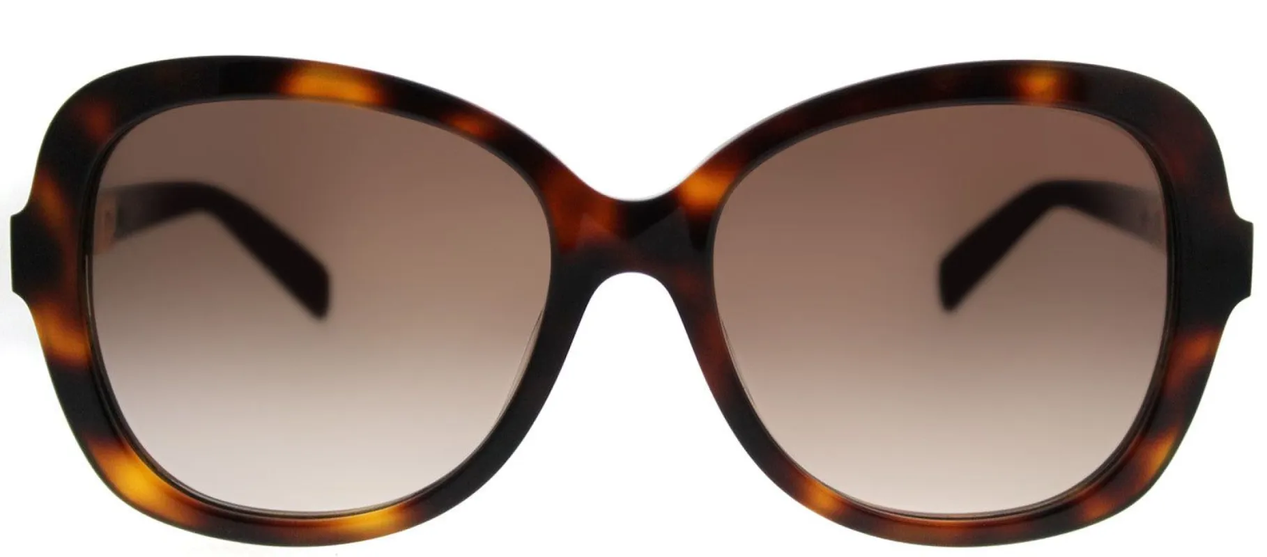 MaxMara MM Jewel BHZ JD Square Plastic Tortoise/ Havana Sunglasses with Brown Gradient Lens made by Gaffos