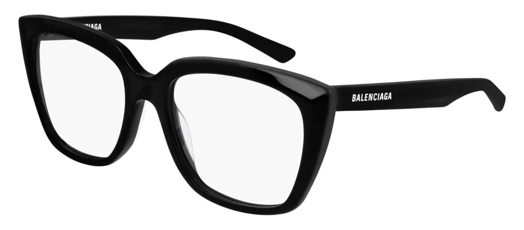 Balenciaga BB 0062O 001 Cat-Eye Acetate Black Eyeglasses with Demo Lens sold by Gaffos