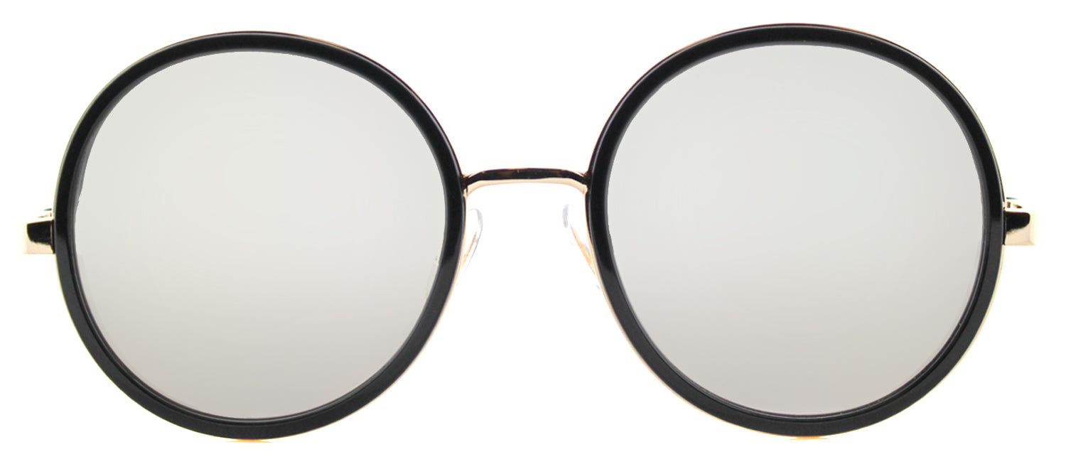 Jimmy Choo JC Andie J7Q M3 Round Metal Gold Sunglasses with Silver Mirror Lens sold by Gaffos