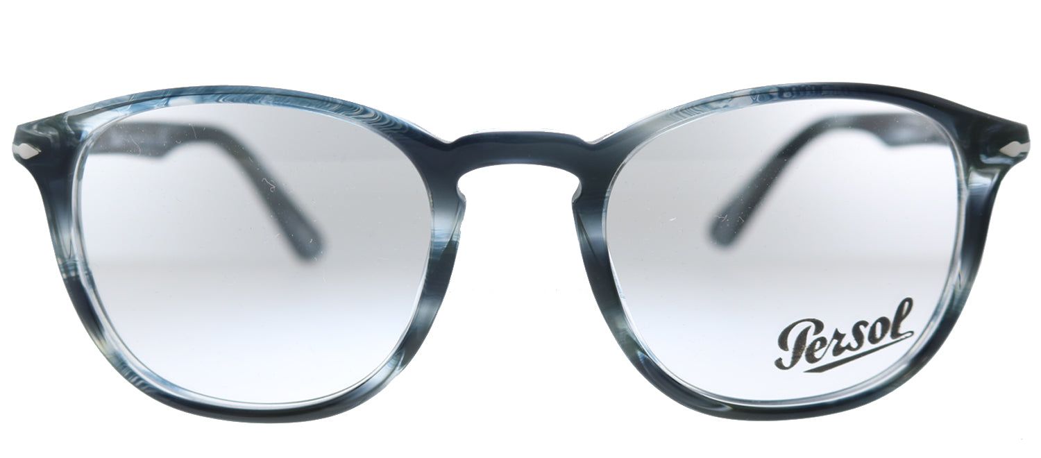 Persol PO 3143V 1051 Rectangle Plastic Grey Eyeglasses with Demo Lens sold by Gaffos