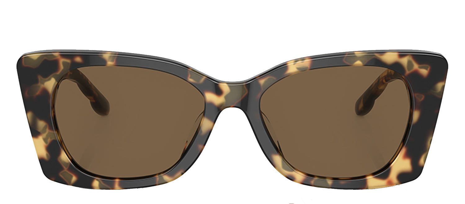 Tory Burch TY 7189U 147473 Irregular Plastic Tortoise Sunglasses with Brown Solid Color Lens sold by Gaffos