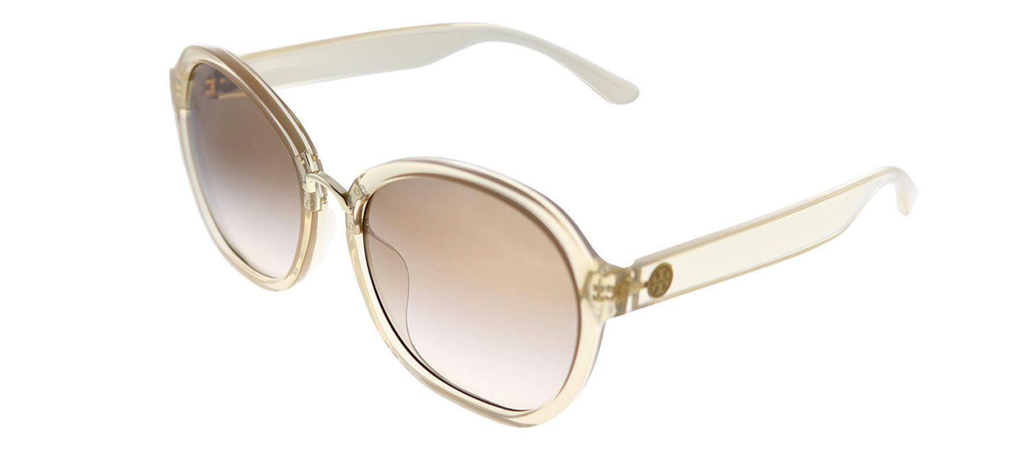 Tory Burch TY 9056U 177713 Round Plastic Pink Sunglasses with Brown Gradient Lens sold by Gaffos product image thumbnail 2