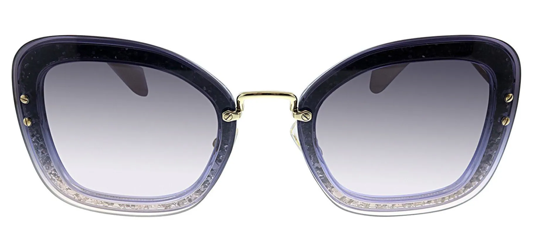 Miu Miu MU 02TS 86LNJ0 Butterfly Plastic Violet Sunglasses with Pink Gradient Lens sold by Gaffos