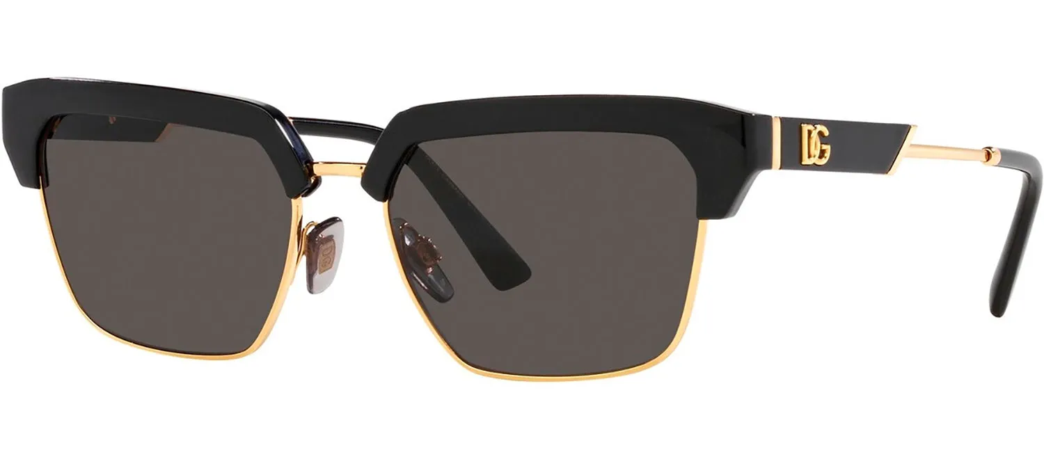 Dolce & Gabbana DG 6185 501/87 Square Metal Black Sunglasses with Grey Lens sold by Gaffos product image thumbnail 2