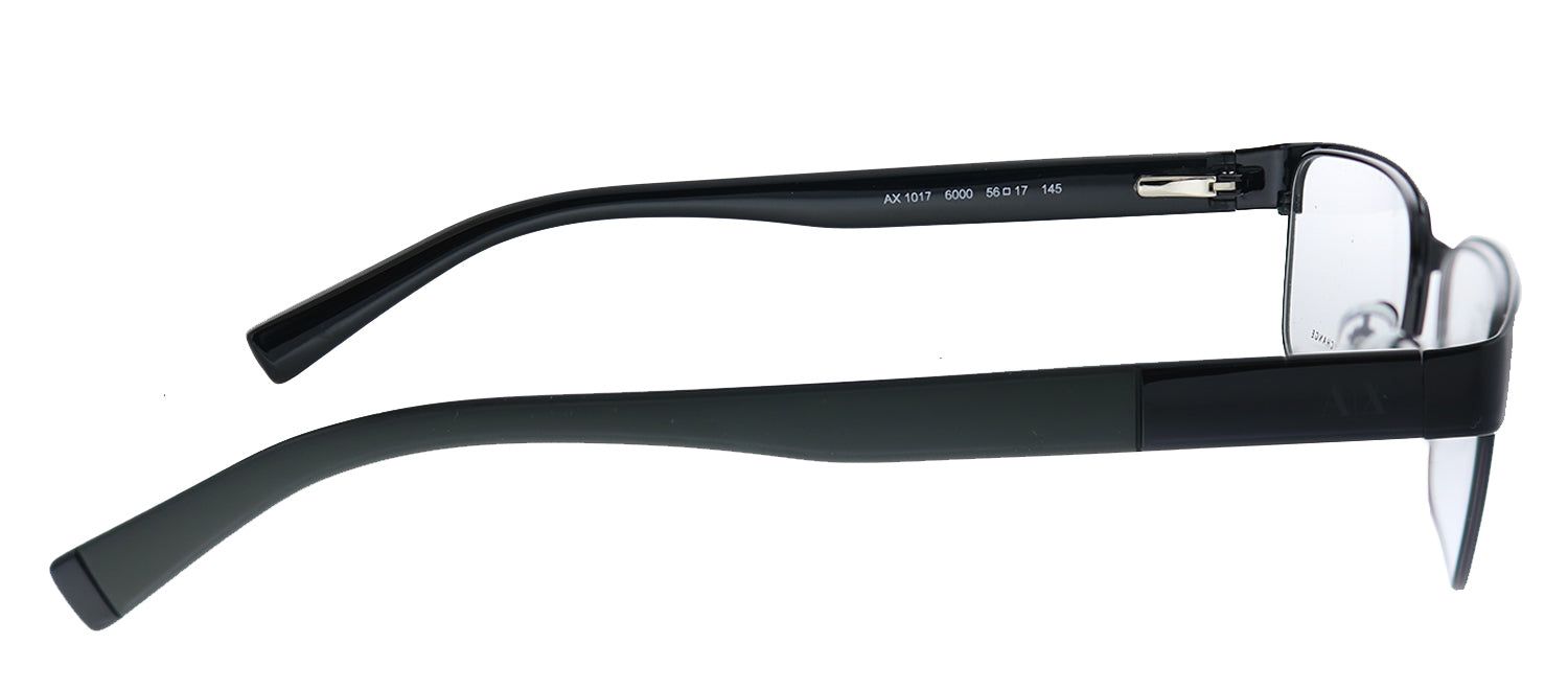 Armani Exchange AX 1017 6000 Rectangle Metal Black Eyeglasses with Demo Lens sold by Gaffos product image thumbnail 3
