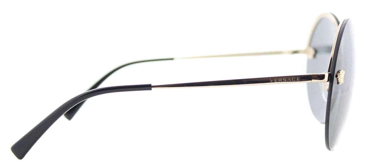 Versace VE 2176 125287 Round Metal Grey Sunglasses with Grey Lens sold by Gaffos product image thumbnail 3