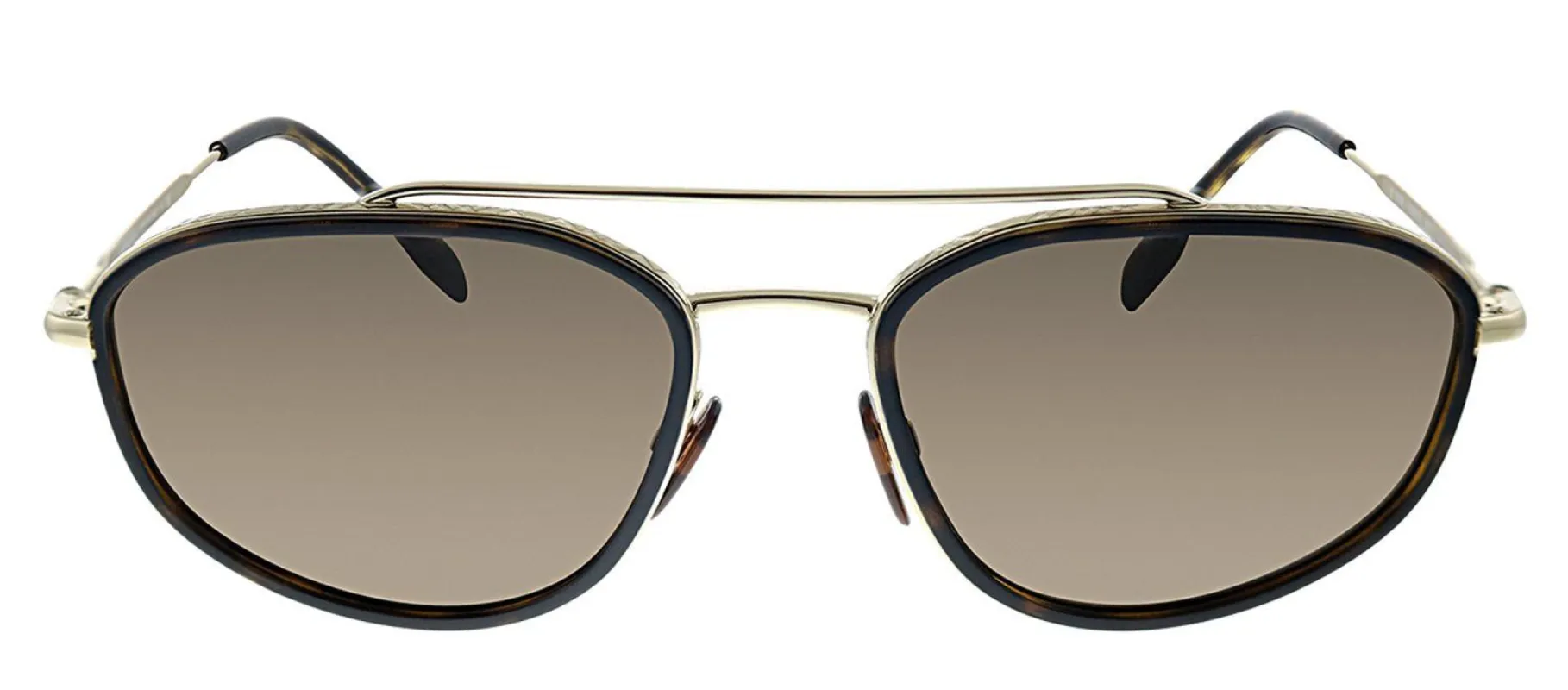 Burberry BE 3106 110973 Oval Metal Havana Sunglasses with Brown Lens sold by Gaffos