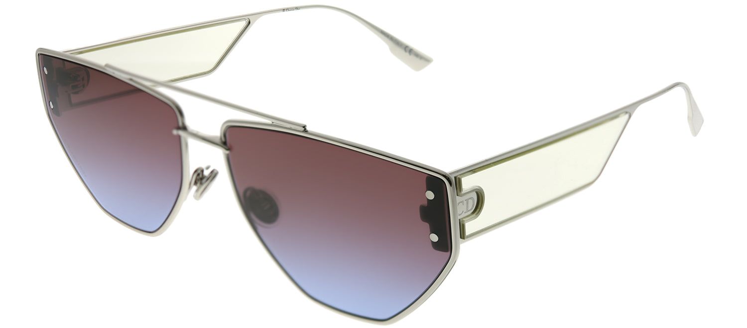 Dior CD DiorClan2 010 YB Aviator Metal Silver Sunglasses with Purple Gradient Lens sold by Gaffos product image thumbnail 2