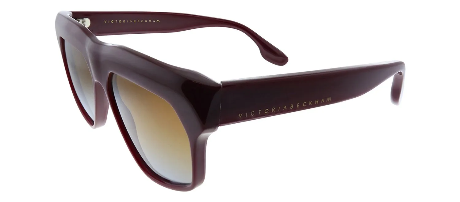 Victoria Beckham VB 603S 604 Square Plastic Burgundy Sunglasses with Brown Gradient Lens sold by Gaffos product image thumbnail 2