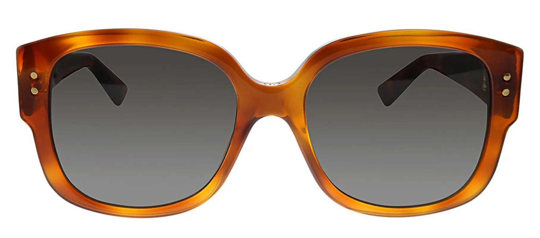 Dior CD Ladystuds SX7 2K Square Plastic Tortoise Sunglasses with Grey Lens sold by Gaffos