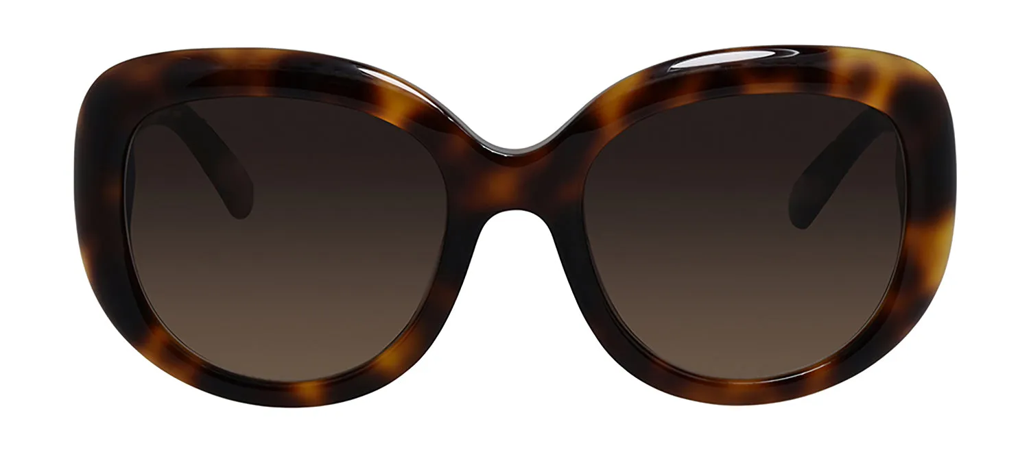 Salvatore Ferragamo SF 727S 214 Round Plastic Tortoise Sunglasses with Brown Lens sold by Gaffos