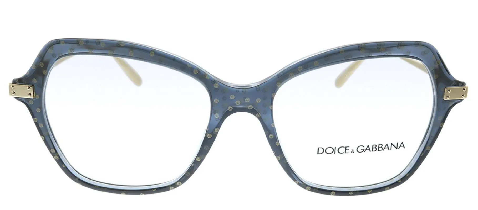 Dolce & Gabbana DG 3311 3210 Butterfly Plastic Transparent Black Eyeglasses with Demo Lens sold by Gaffos