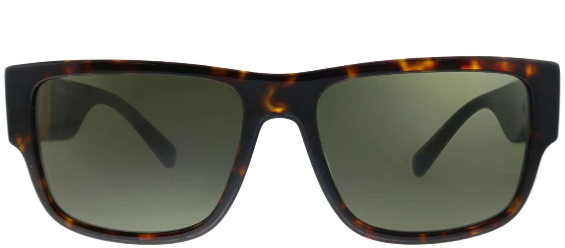 Versace VE 4369 108/82 Rectangle Plastic Tortoise/ Havana Sunglasses with Green Lens sold by Gaffos