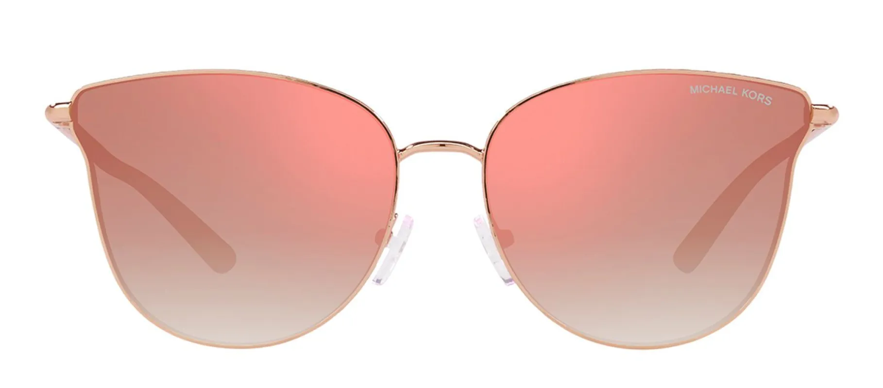 Michael Kors MK 1120 11086F Cat-Eye Metal Gold Sunglasses with Rose Mirror Lens sold by Gaffos
