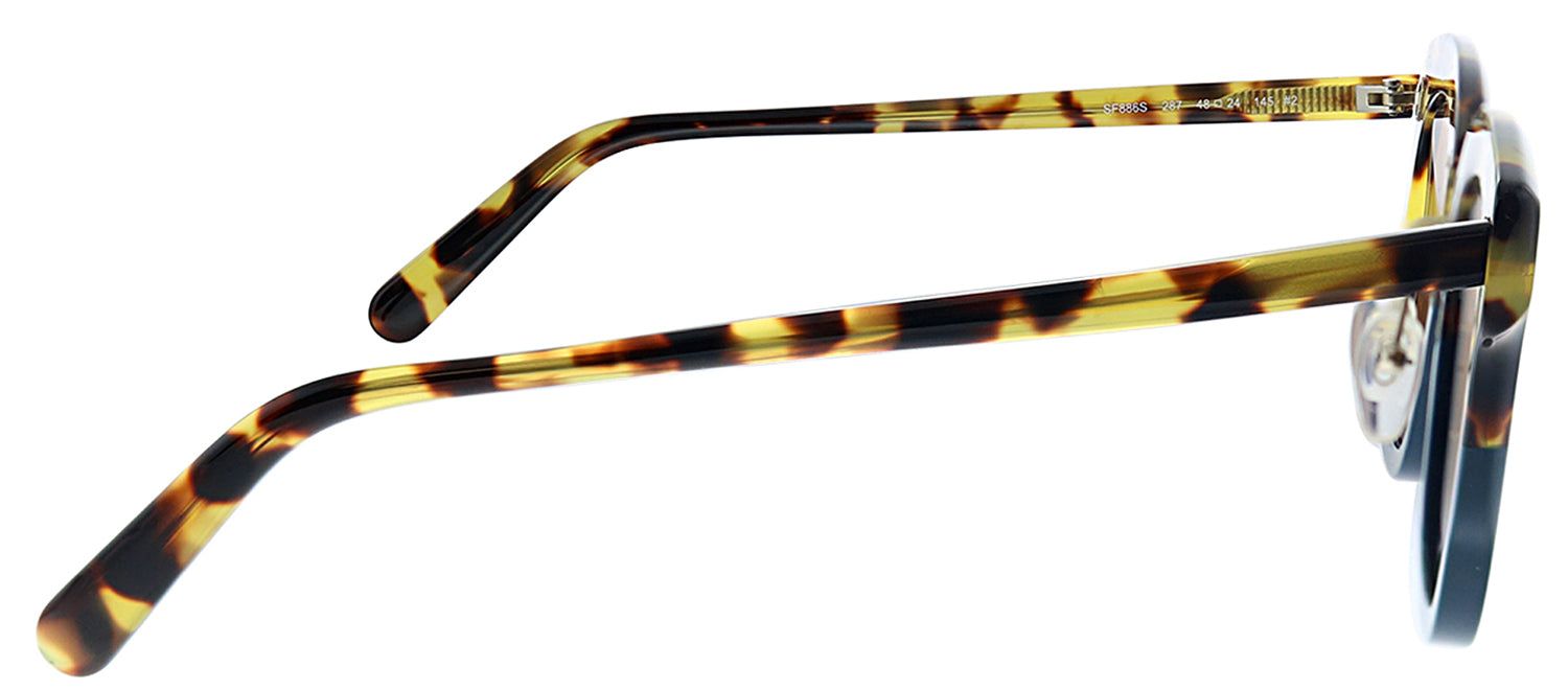 Salvatore Ferragamo SF 886S 287 Square Plastic Tortoise/ Havana Sunglasses with Brown Lens sold by Gaffos product image thumbnail 3