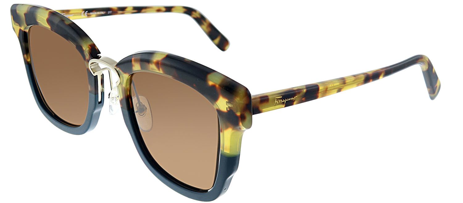 Salvatore Ferragamo SF 886S 287 Square Plastic Tortoise/ Havana Sunglasses with Brown Lens sold by Gaffos product image thumbnail 2