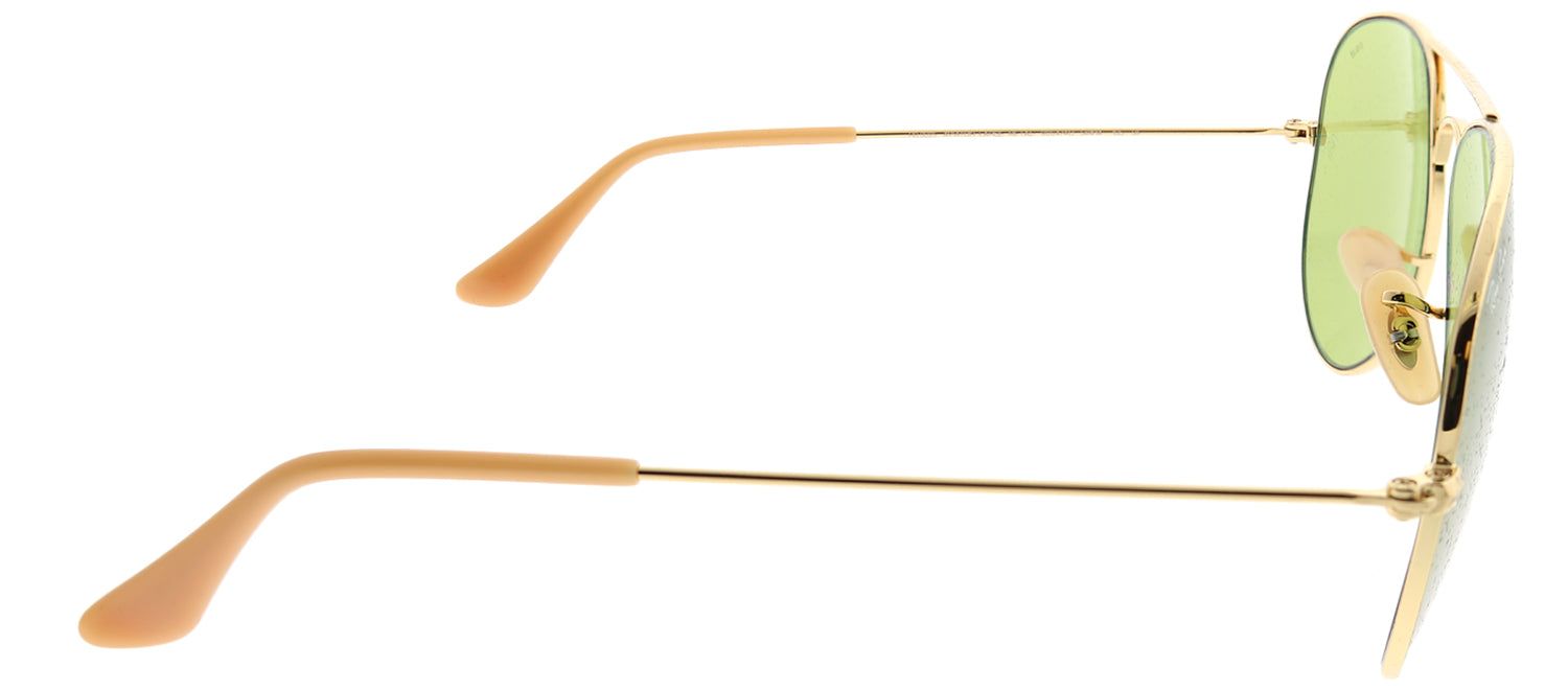 Ray-Ban RB 3025 90644C Aviator Metal Gold Sunglasses with Green Photochromatic Evolve Lens sold by Gaffos product image thumbnail 3