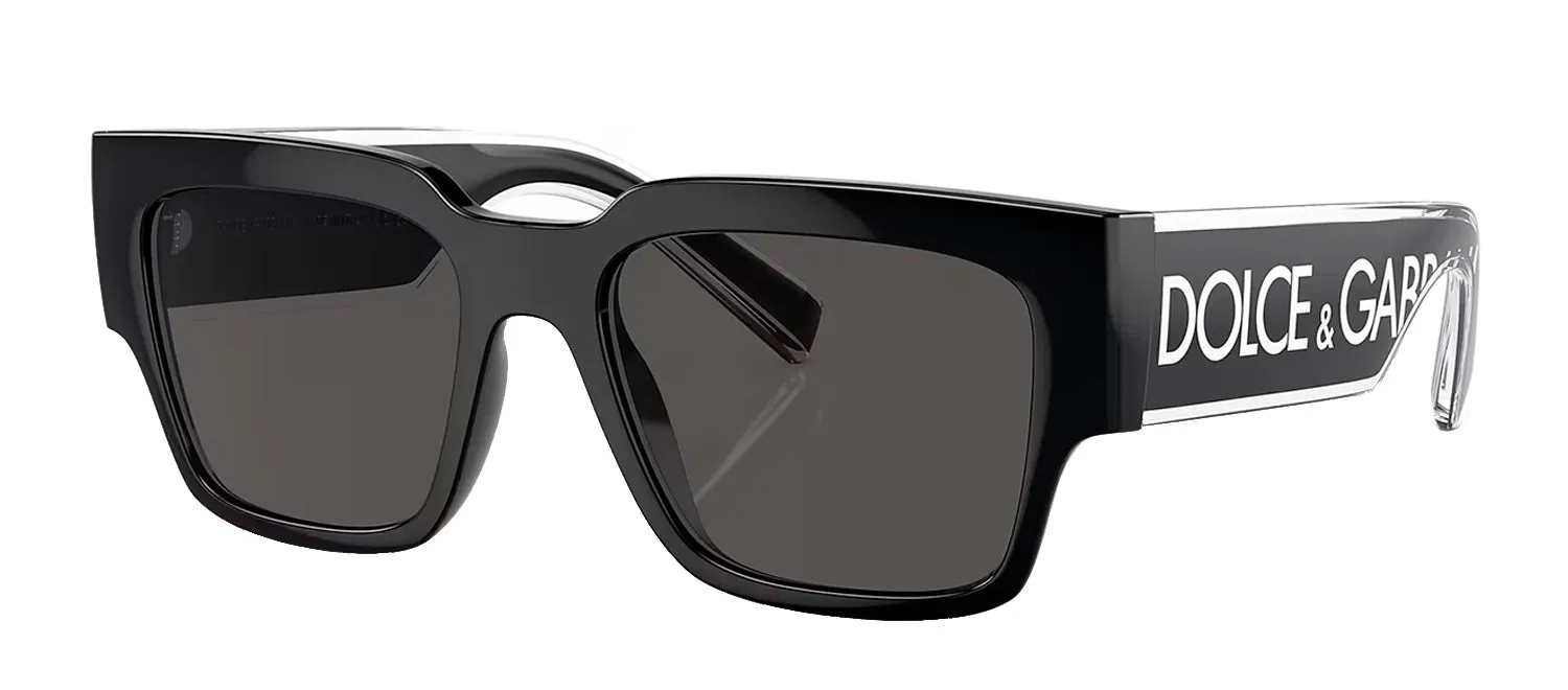 Dolce & Gabbana DG 6184 501/87 Square Plastic Black Sunglasses with Grey Lens sold by Gaffos product image thumbnail 2