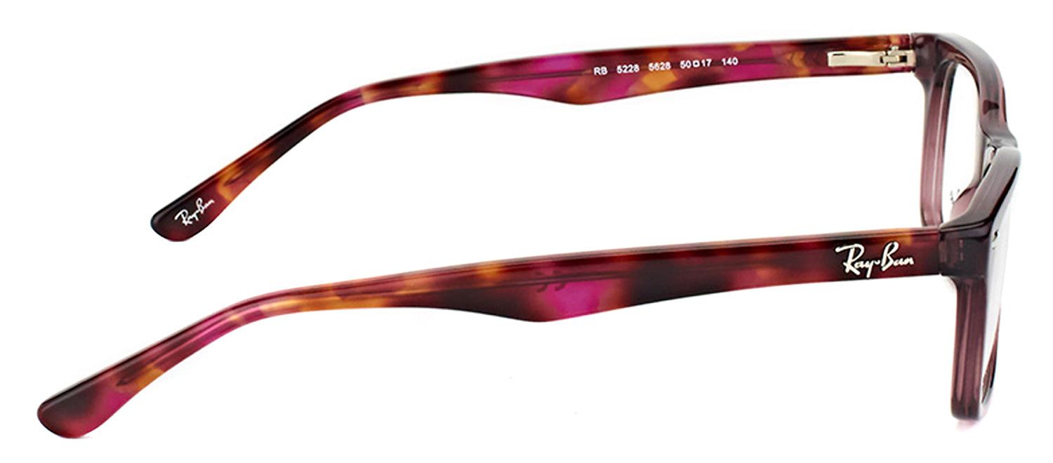 Ray-Ban RX 5228 5628 Rectangle Plastic Brown Eyeglasses with Demo Lens sold by Gaffos product image thumbnail 3