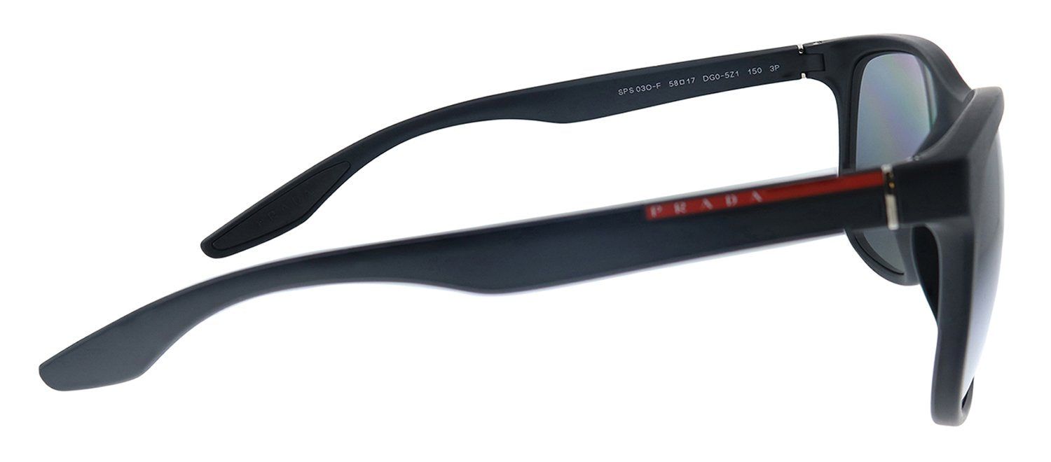 Prada Linea Rossa PS 03OSF DG05Z1 Square Plastic Black Sunglasses with Grey Polarized Lens sold by Gaffos product image thumbnail 3