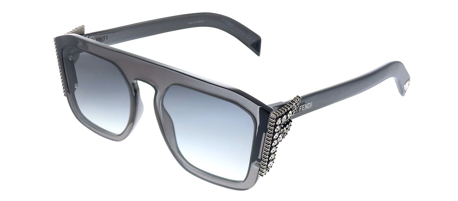 Fendi FF 0381/S KB7 Square Plastic Grey Sunglasses with Grey Gradient Lens sold by Gaffos product image thumbnail 2