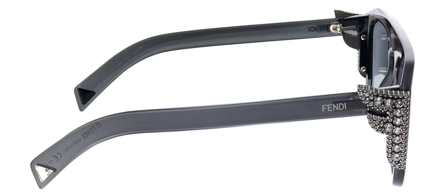 Fendi FF 0381/S KB7 Square Plastic Grey Sunglasses with Grey Gradient Lens sold by Gaffos product image thumbnail 3