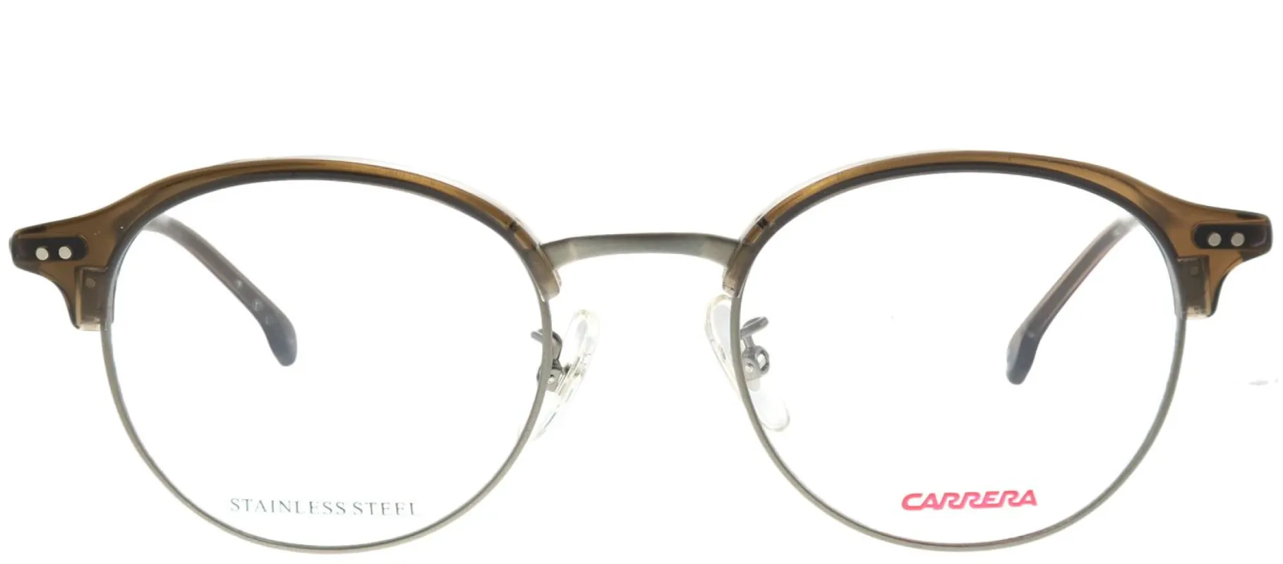 Carrera Carrera162/V/F P49 Round Plastic Grey Eyeglasses with Demo Lens made by Gaffos
