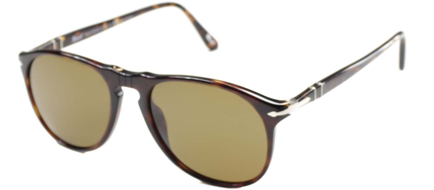 Persol PO 9649 24/57 Oval Plastic Brown Sunglasses with Brown Polarized Lens sold by Gaffos product image thumbnail 2