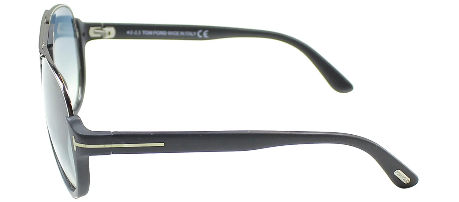 Tom Ford Dimitry TF 334 02W Aviator Plastic Black Sunglasses with Blue Gradient Lens sold by Gaffos product image thumbnail 3