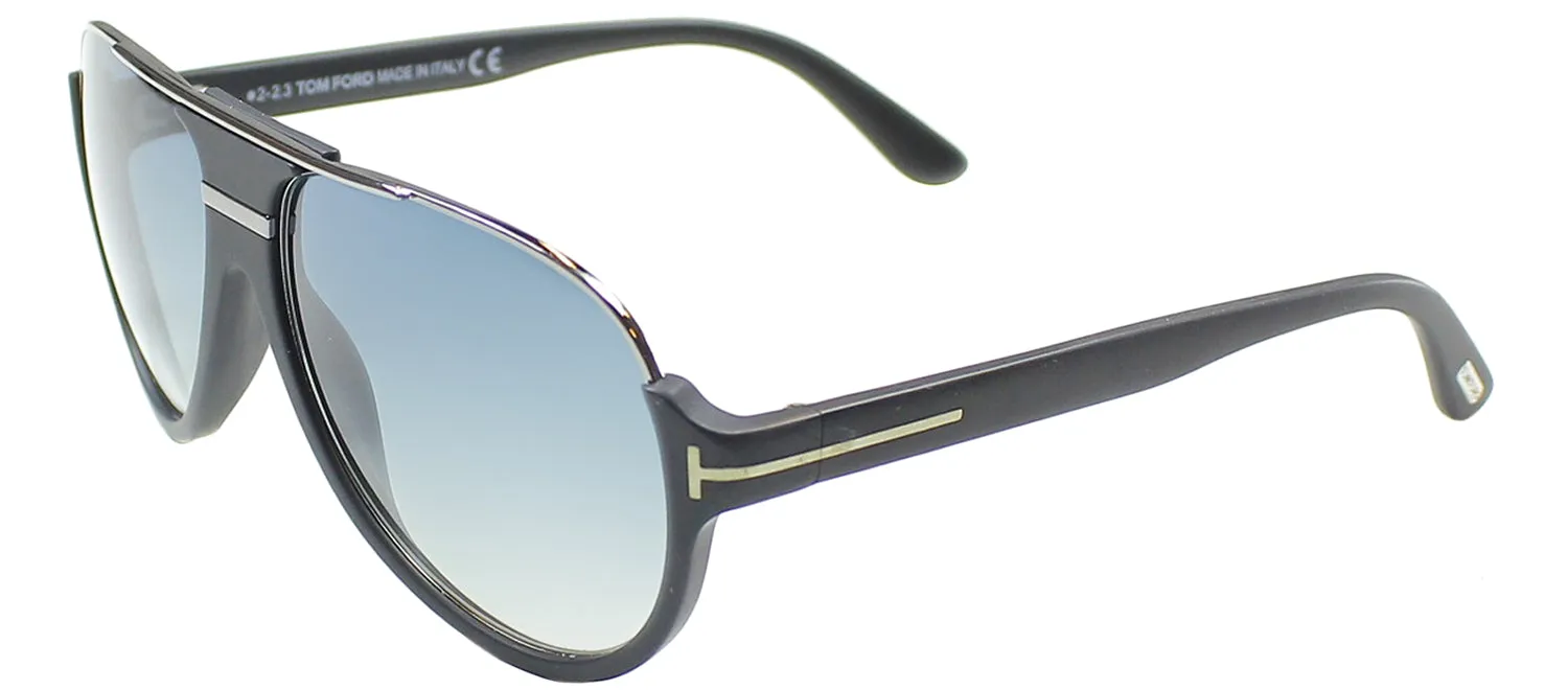 Tom Ford Dimitry TF 334 02W Aviator Plastic Black Sunglasses with Blue Gradient Lens sold by Gaffos product image thumbnail 2