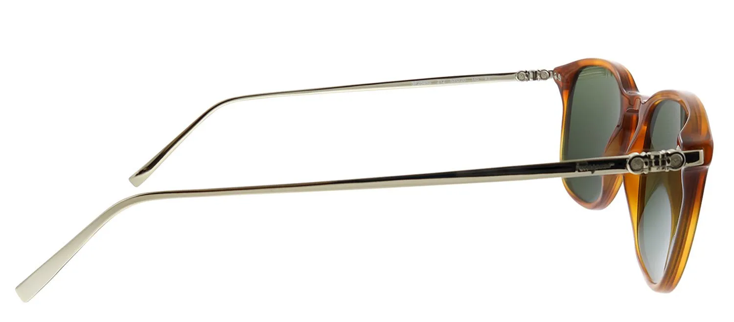 Salvatore Ferragamo SF 2846S 212 Square Plastic Tortoise Sunglasses with Grey Lens sold by Gaffos product image thumbnail 3