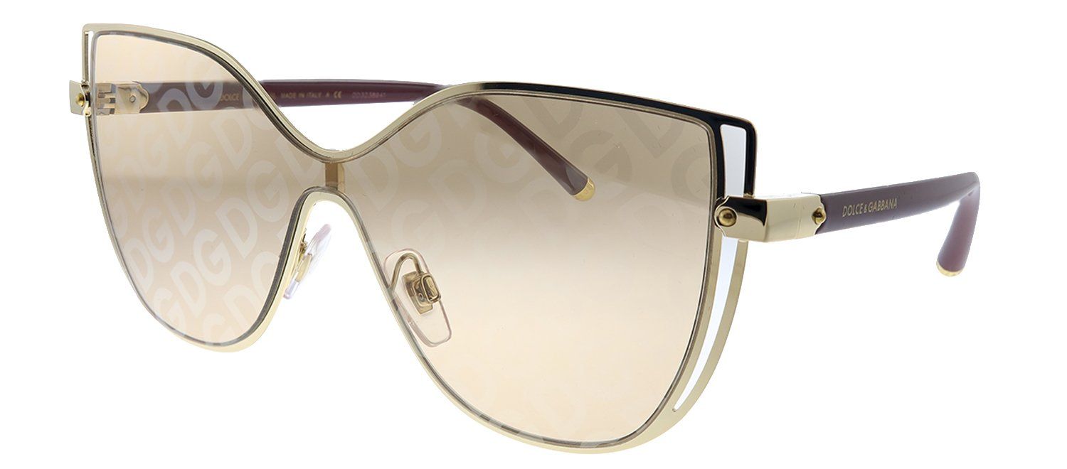 Dolce & Gabbana DG 2236 02/02 Butterfly Metal Gold Sunglasses with Brown Mirror Lens sold by Gaffos product image thumbnail 2