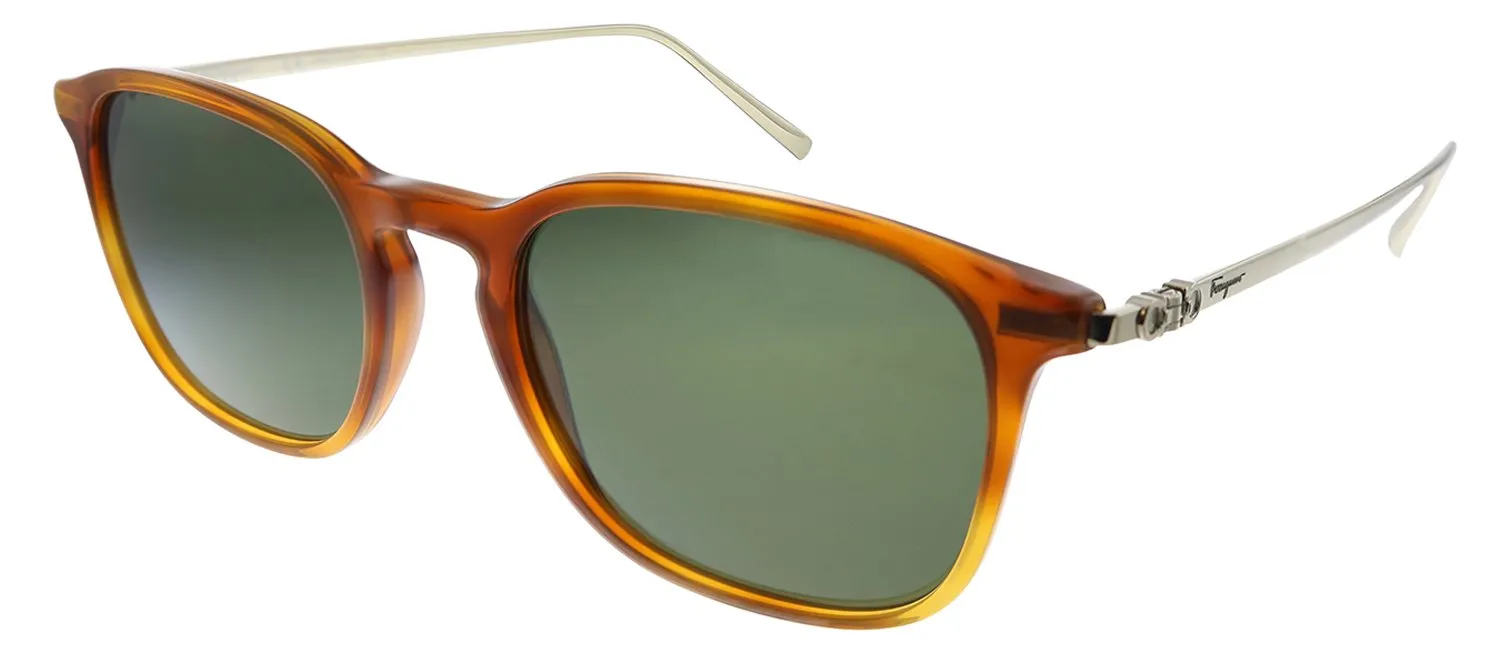 Salvatore Ferragamo SF 2846S 212 Square Plastic Tortoise Sunglasses with Grey Lens sold by Gaffos product image thumbnail 2