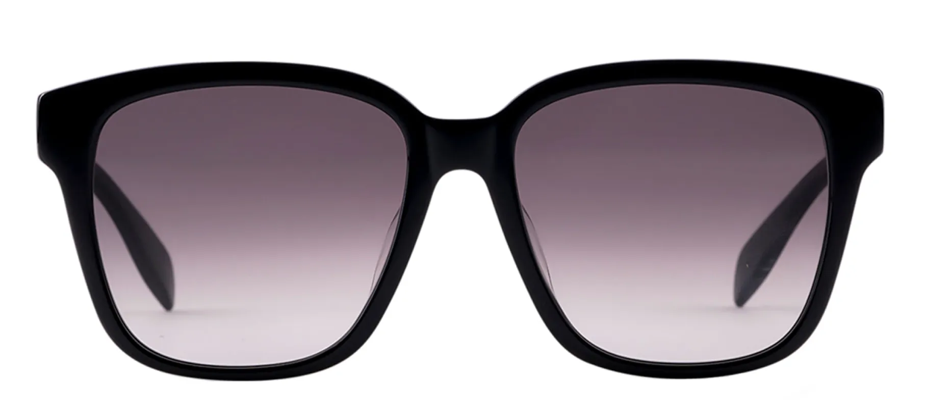 Alexander McQueen AM 0331S 001 Rectangle Plastic Black Sunglasses with Grey Gradient Lens sold by Gaffos