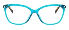 Kate Spade KS Milena ZI9 Cat-Eye Plastic Blue Eyeglasses with Clear Blue Block Lens sold by Gaffos