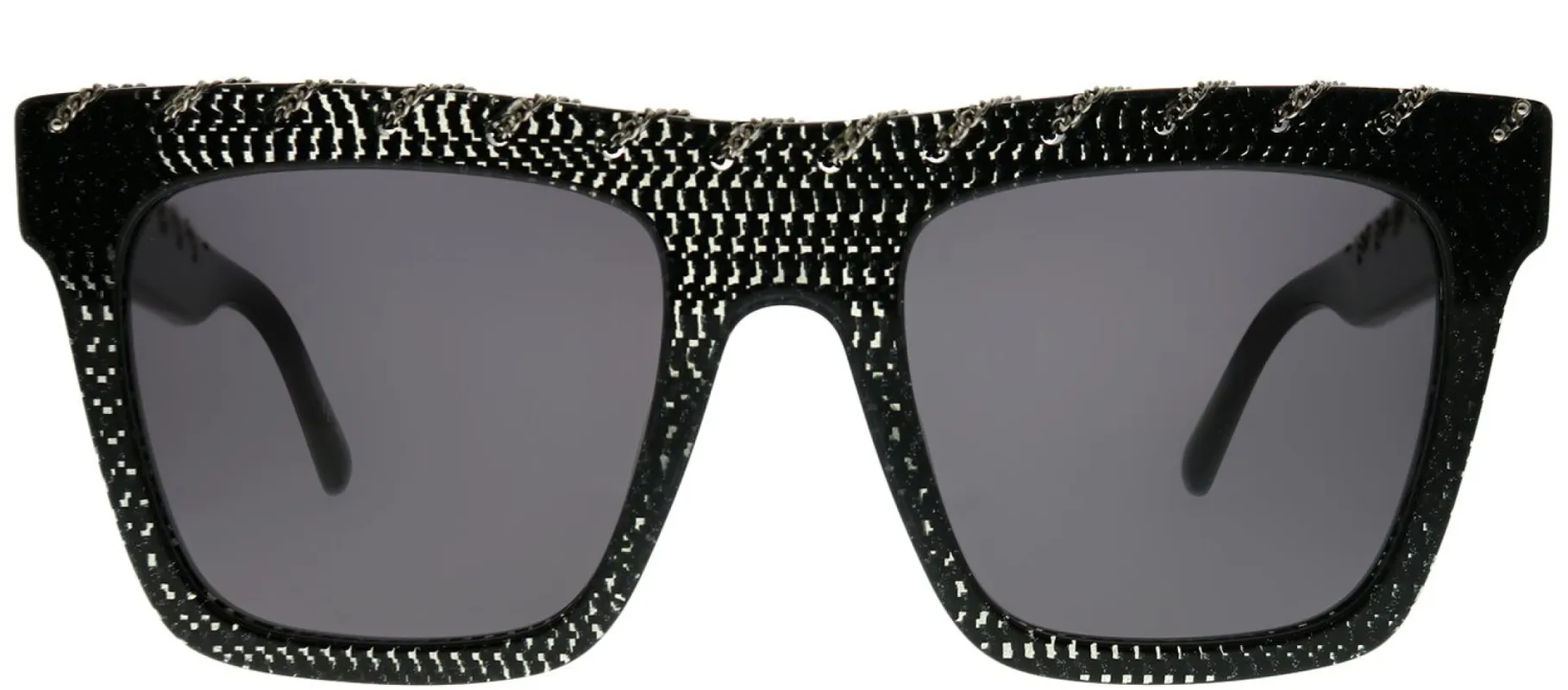 Stella McCartney SC 0128S 006 Square Plastic Black Sunglasses with Grey Lens sold by Gaffos