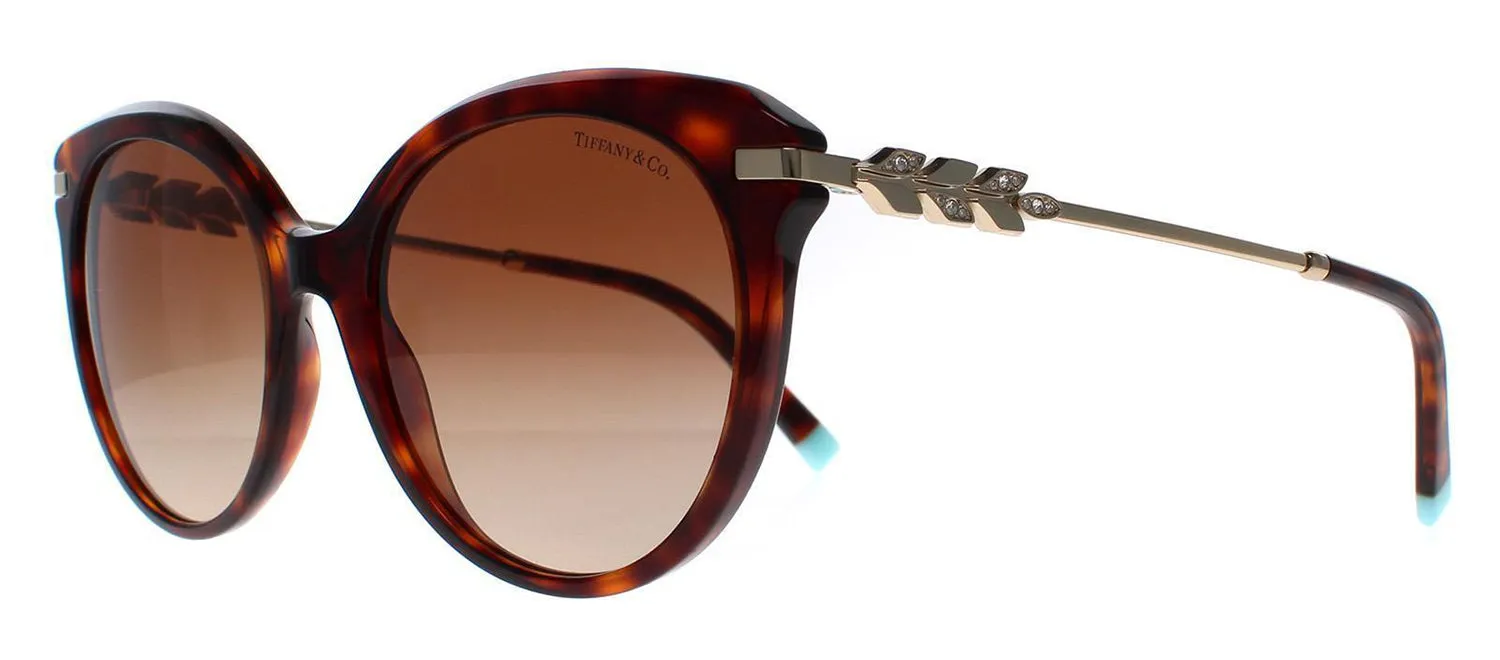 Tiffany & Co. TF 4189B 80023B Cat-Eye Plastic Havana Sunglasses with Brown Gradient Lens sold by Gaffos
